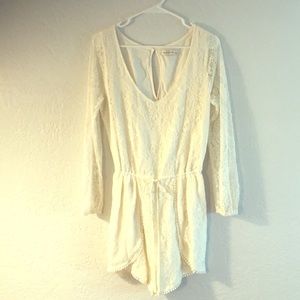 Ivory Lace Romper